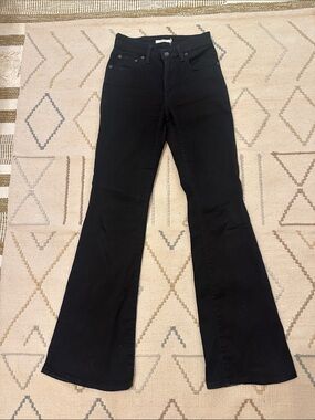 Levi’s 726 Flare Black Denim Jeans